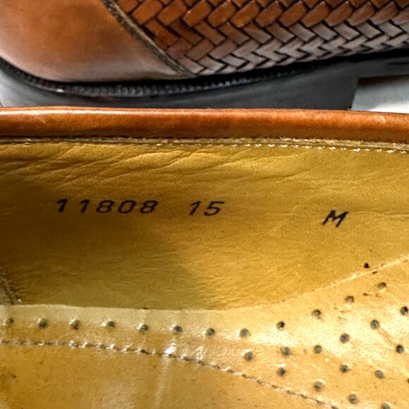 VERY GOOD Magnanni Braided Tassel Loafer Brown Leather Made in Morocco 11808 15 main image 11
